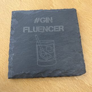 Schieferuntersetzer „GINFLUENCER“