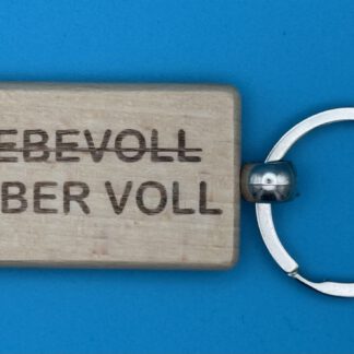 Schlüsselanhänger LIEBERVOLL statt LIEBEVOLL